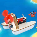 DIY Hovercraft Wind Boat Assembly Toy for Kids